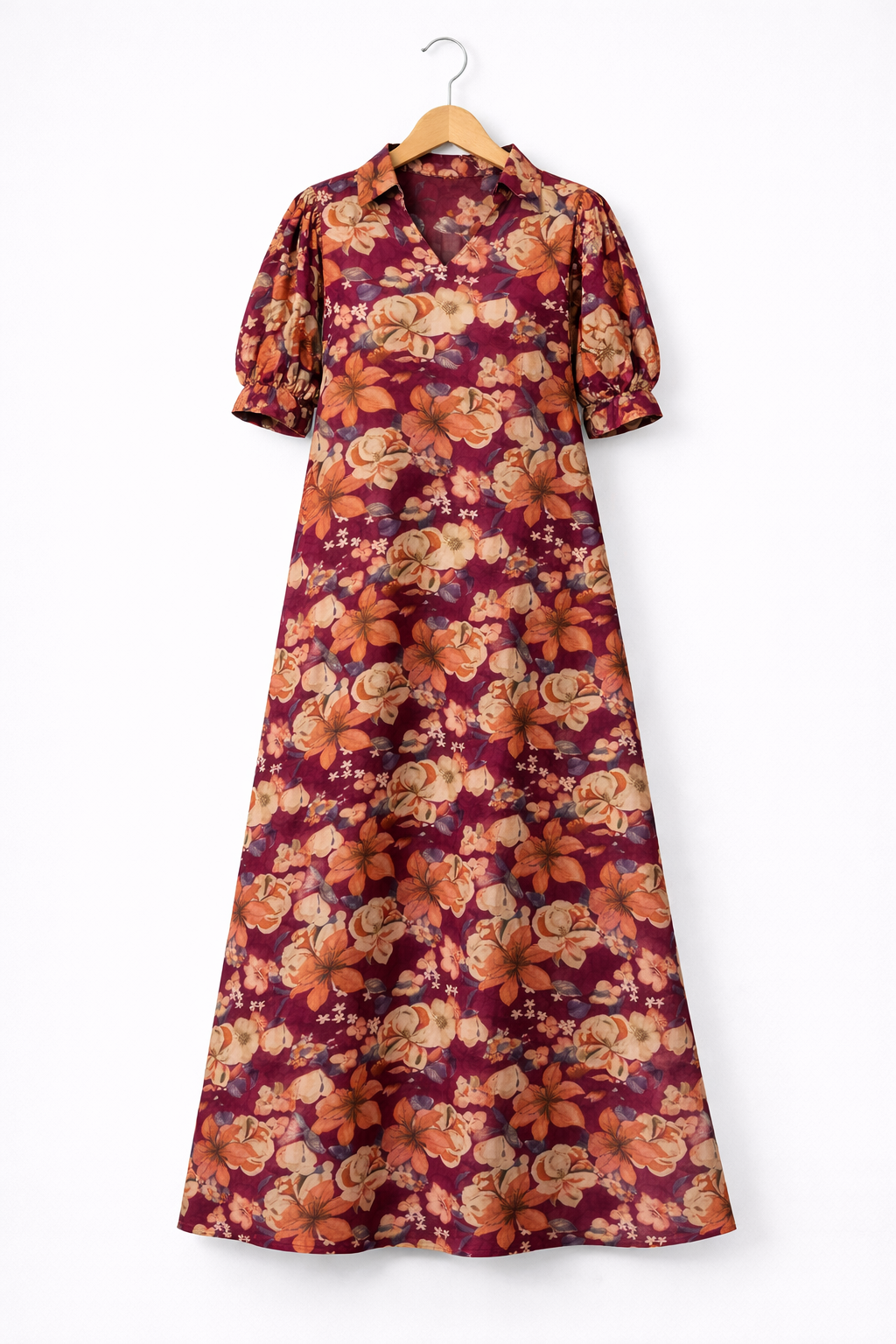Floral Cotton Maxi Dress