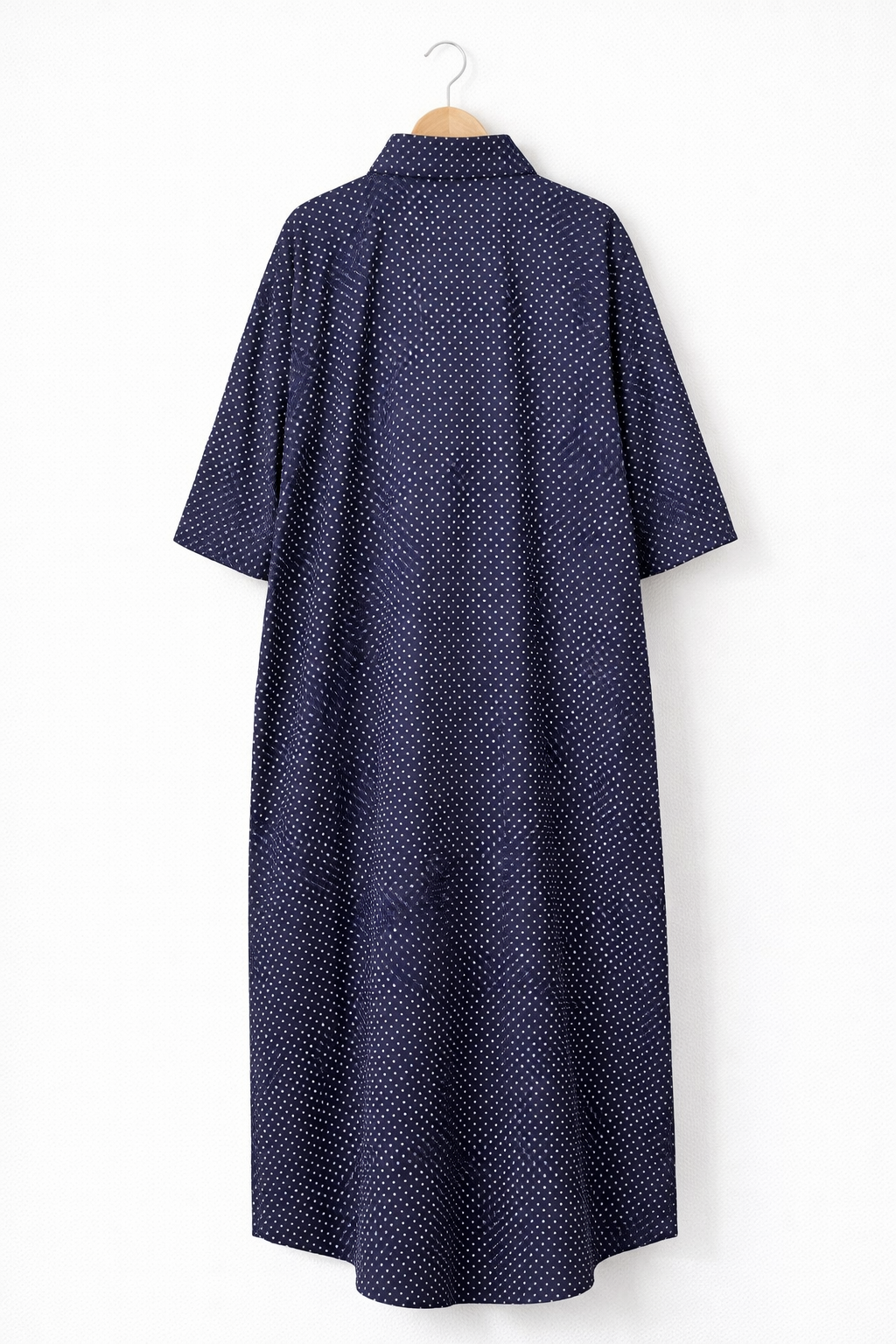 Cotton Polka Dot Shirt Dress