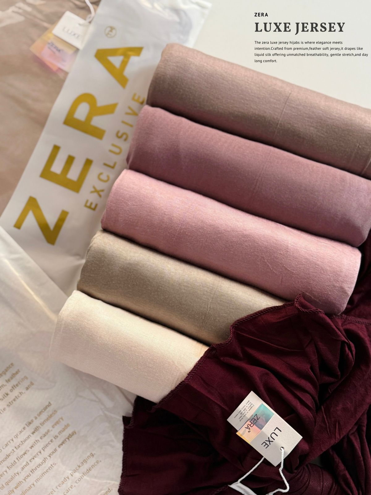 ZERA LUXE PREMIUM LUXE JERSEY HIJAB