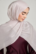 ZERA Imported Premium Organza Shimmer Hijab | Elegant Party Wear | Lightweight & Gloss Finish