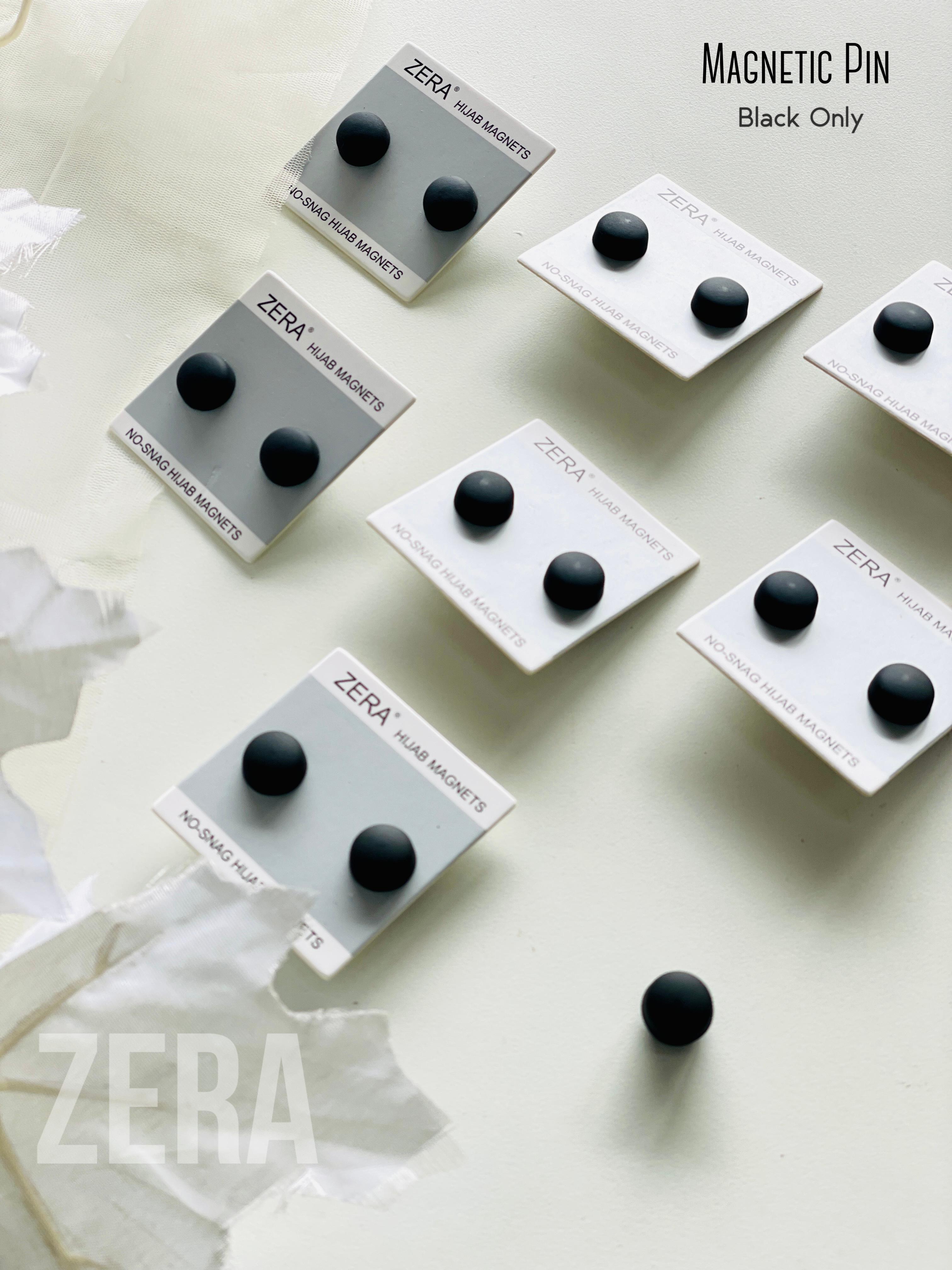 ZERA Exclusive Premium Magnetic Hijab Pin – No-Snag | Black Only