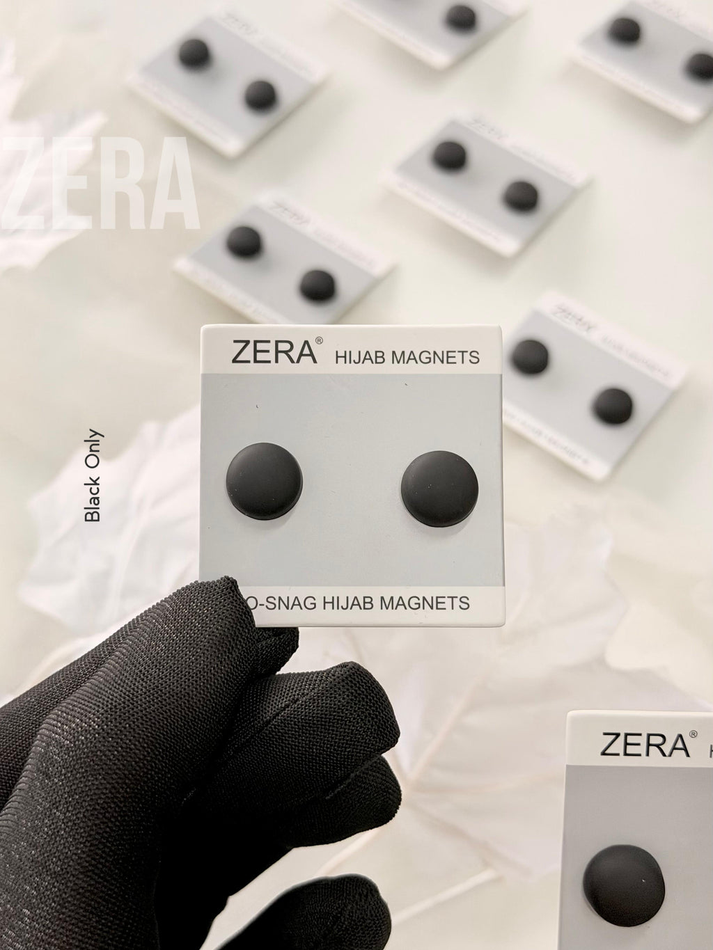 ZERA Exclusive Premium Magnetic Hijab Pin – No-Snag | Black Only