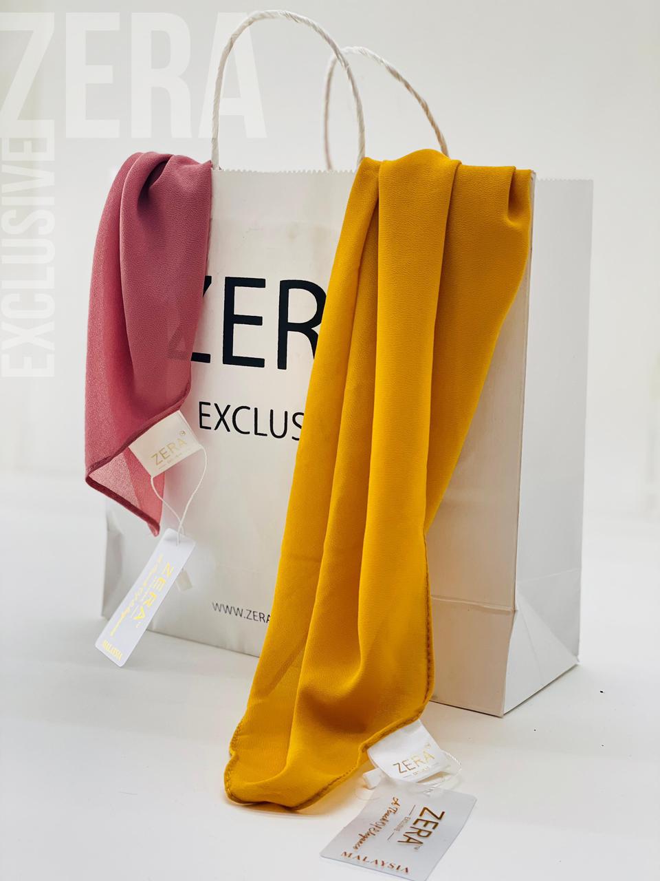 ZERA® Premium Malaysian Heavy Chiffon Hijab – Soft Flow Drape | 2.05 Meters